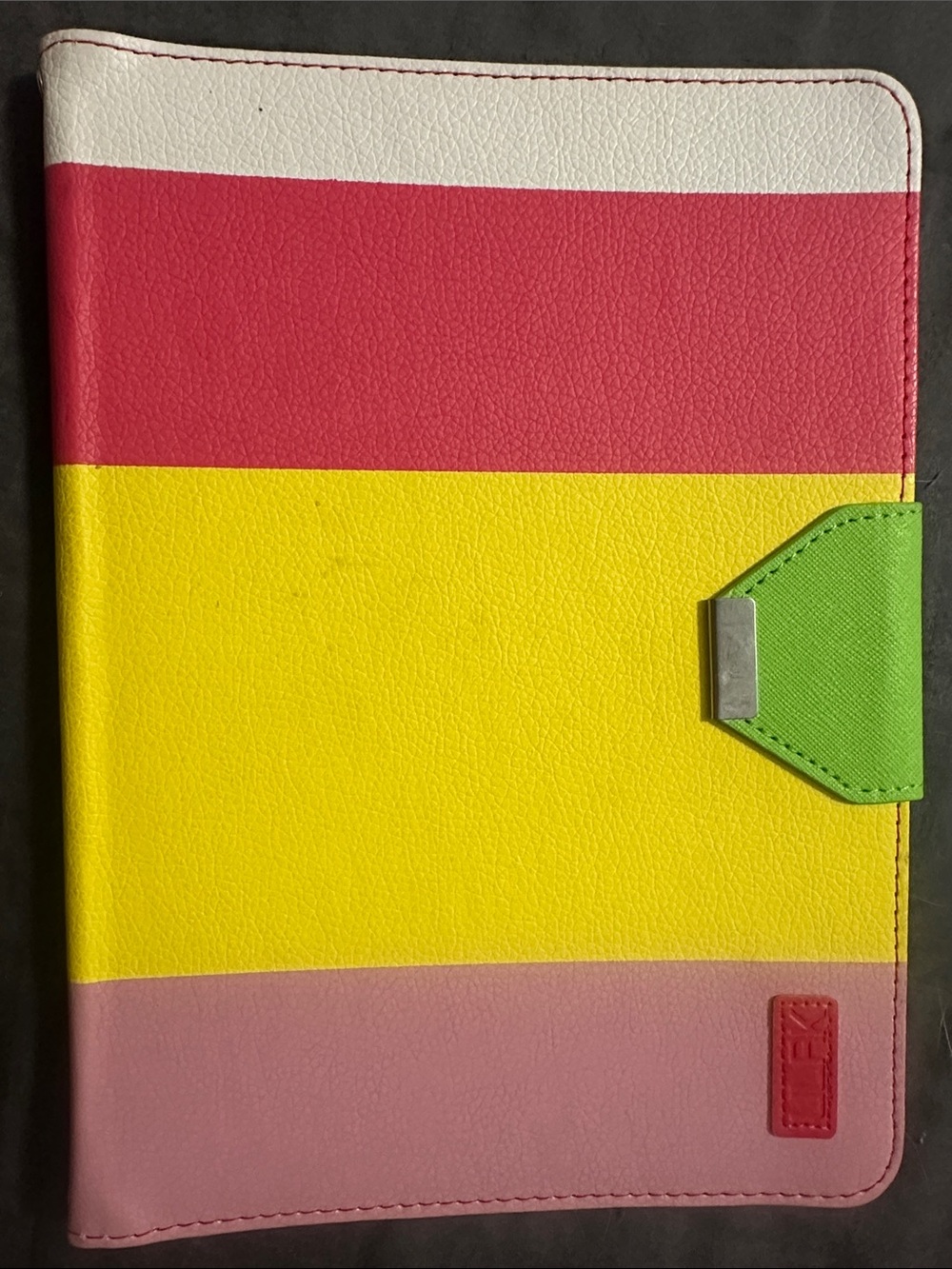 iPad older model Folio Case - Multicolor (Yellow, Pink, Green, White)